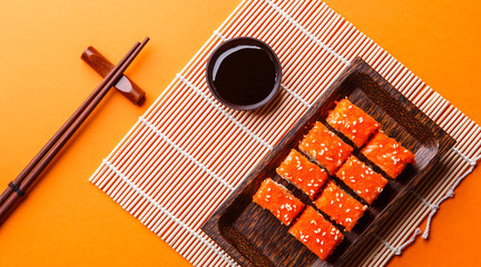 Photo of sushi on plate
