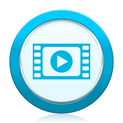 Play video vector icon.