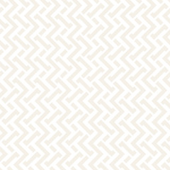 Interlacing Lines Subtle Lattice. Ethnic Monochrome Texture. Vector Seamless Black and White Pattern.