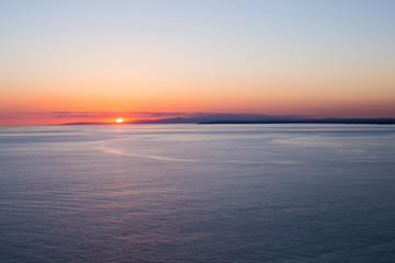 Obraz premium sunset in the sea