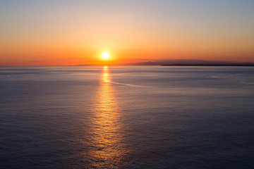 Obraz premium sunset in the sea