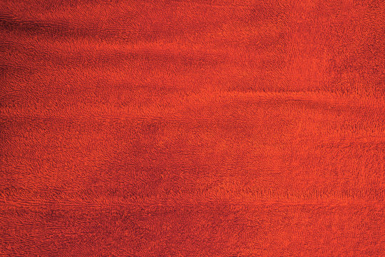 Red carpet cotton texture for background.