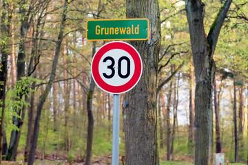 Grunewald Tempolimit