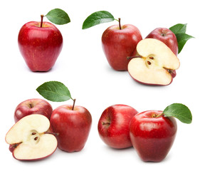 apple fruits with leaf