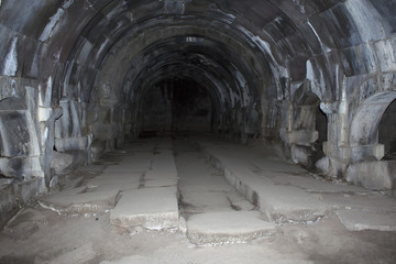 View from the inside to caravanserai on Selim (Vardenyats) Pass.