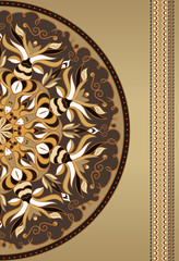 Vector invitation card with mandala