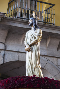 Editorial use only - Jes&uacute;s el cautivo, in the procession of Holy Week in Madrid, April 13th, 2017