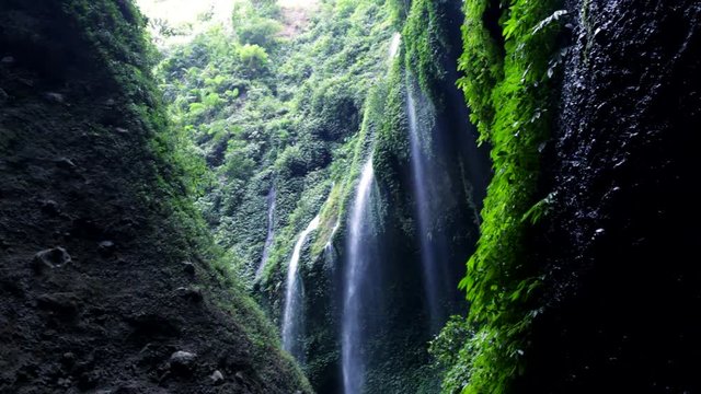 Video footage of beautiful Madakaripura waterfall in Malang, East Java - Indonesia
