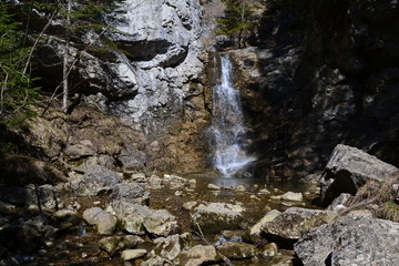 Wodospad w Górach Choczańskich, Słowacja