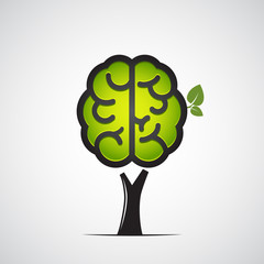 Brain tree. Vector illustration