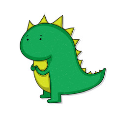 Cute cartoon dinosaur