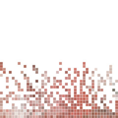 abstract vector square pixel mosaic background