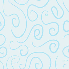 abstract vector colored swirls seamless pattern
