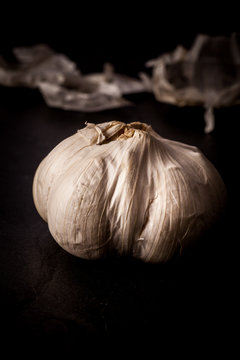 Garlic Bulb Close Up