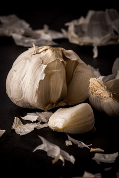 Garlic Bulb Close Up