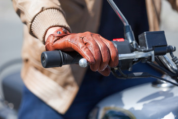 Naklejka premium Motorcycle rider. 