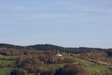 Landscape view on church