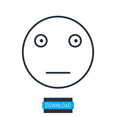 Fototapeta premium Surprized emoji icon, vector