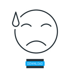 Sweat emoji icon, vector