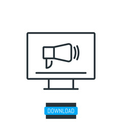 Promote icon, vector