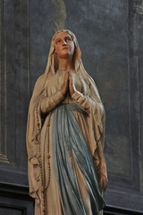 The Virgin Mary inside Saint-Merri Church