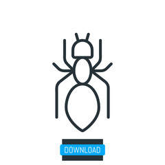 Ant icon, vector