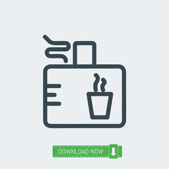 Take away icon, vector