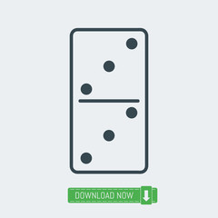 Domino icon, vector