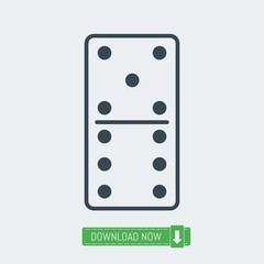 Domino icon, vector