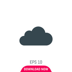 Cloud icon, vector