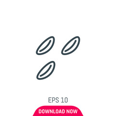 Blood cells icon, vector