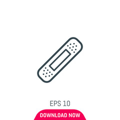 Plaster icon, vector