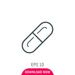 Pill icon, vector