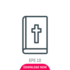 Bible icon, vector