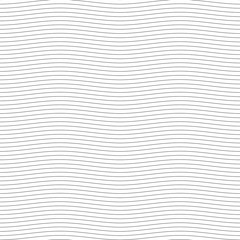 Black seamless wavy line pattern vector illustration