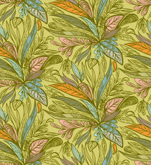 pattern autumn leaves