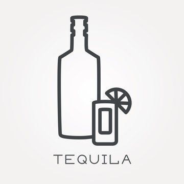 Line icon tequila