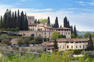 View on Castello Verazzano