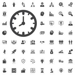 Clock icon.