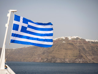 Obraz premium beautiful view of Santorini island