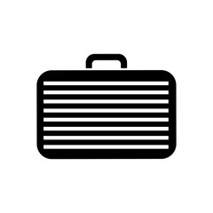 briefcase icon over white background. vector illustration
