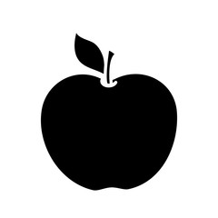 apple fruit icon over white background. vector illustration