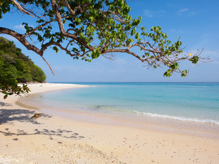 Fototapeta na wymiar Paradise beach on Koh Rok island in southern Thailand