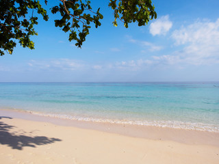 Pristine beach on Koh Rok island in southern Thailand