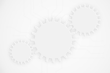 Modern abstract technology background gear wheel elements