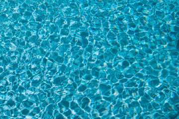 Water in the pool background.