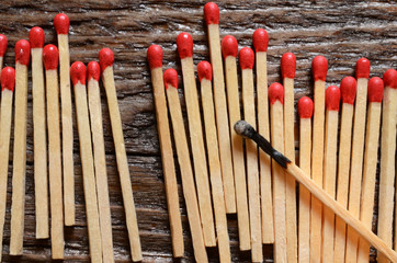 Wooden Matchstick Background