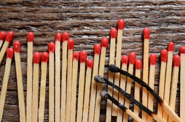 Wooden Matchstick Background