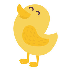 Cute bird vector illustration cartoon colorful
