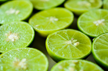 limes Backgrounds, Close up shot, fruit macro photography